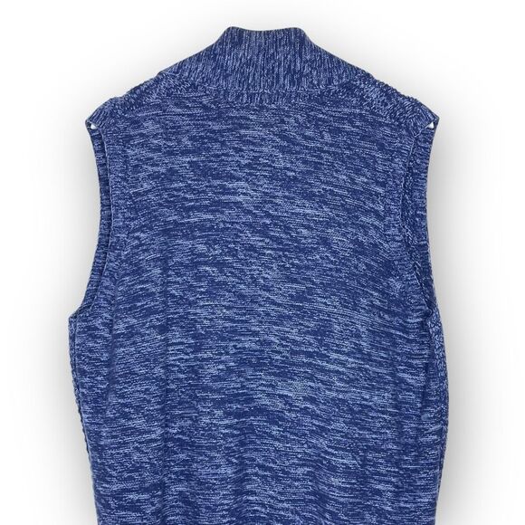 GAP Gap For Good Indigo Blue Sleeveless Knit Cardigan Vest Draped Women Size XXL - Picture 5 of 11